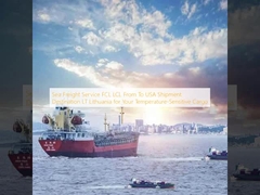 Sea Freight Service FCL LCL From To USA Shipment Destination LT Lithuania for Your Temperature-Sensitive Cargo